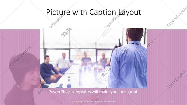 Picture with Caption presentation slide layout