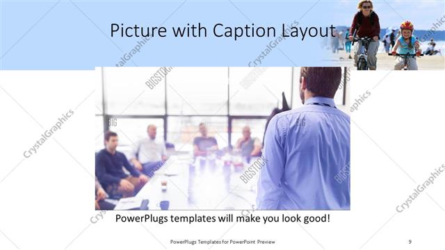 Picture with Caption presentation slide layout