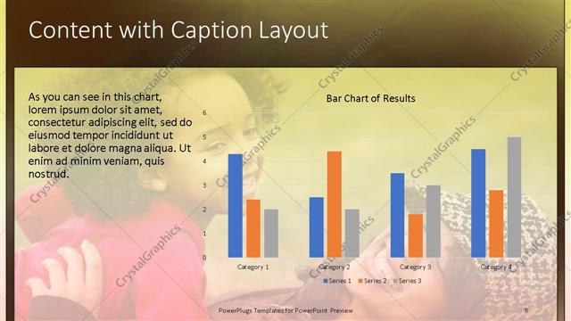 Content with Caption presentation slide layout