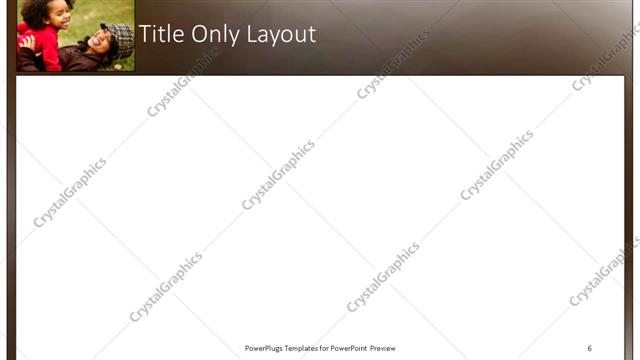 Title Only presentation slide layout