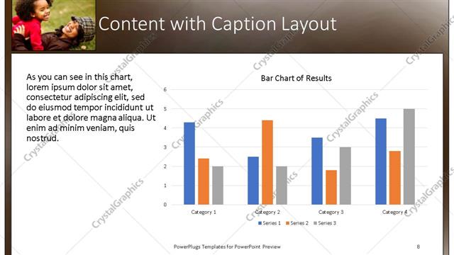 Content with Caption presentation slide layout