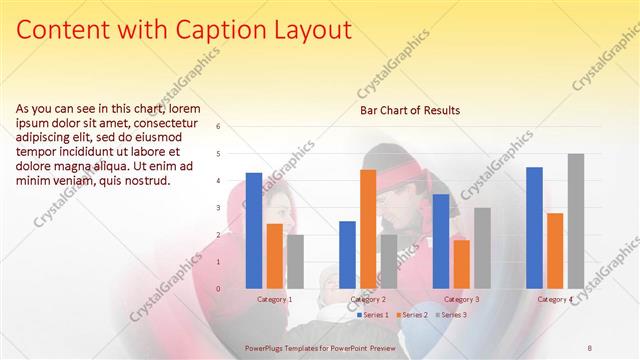 Content with Caption presentation slide layout