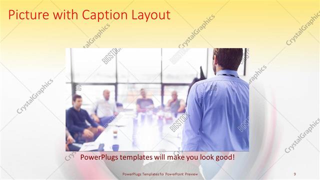 Picture with Caption presentation slide layout