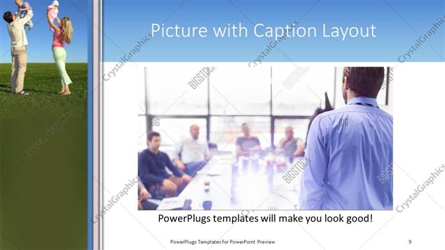 Picture with Caption presentation slide layout