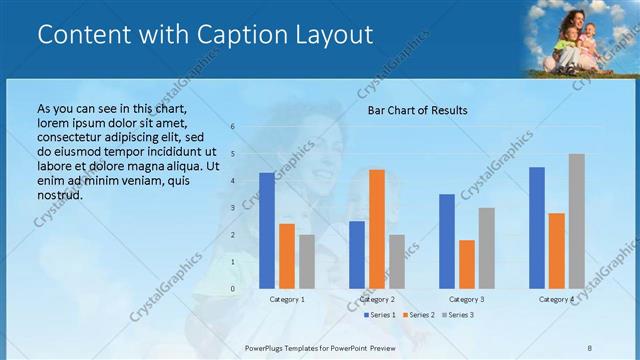 Content with Caption presentation slide layout