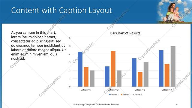 Content with Caption presentation slide layout