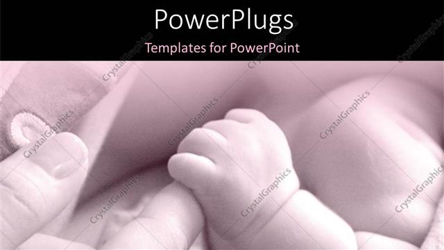  Presentation with holding hands - Mother holding little baby safely in hands