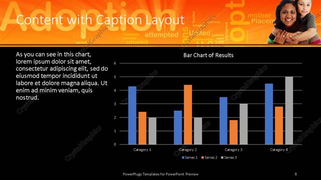 Content with Caption presentation slide layout