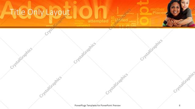 Title Only presentation slide layout