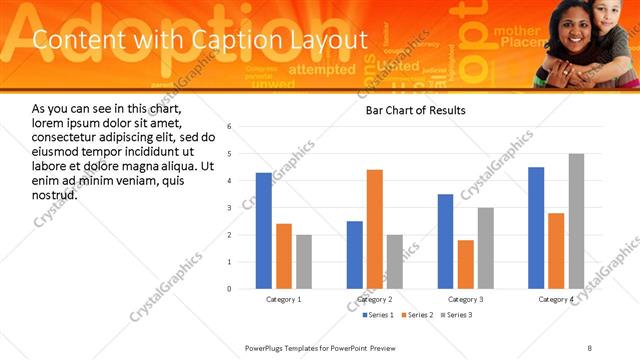 Content with Caption presentation slide layout