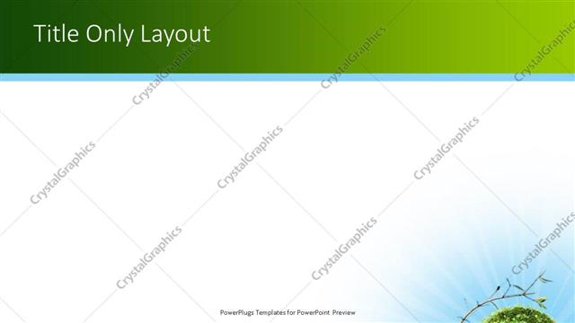 Title Only presentation slide layout
