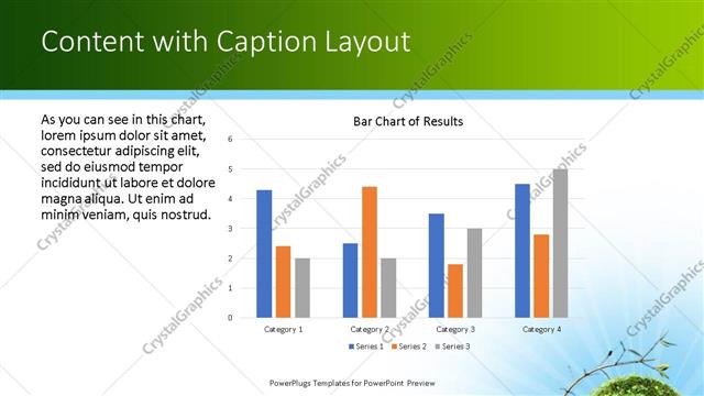 Content with Caption presentation slide layout