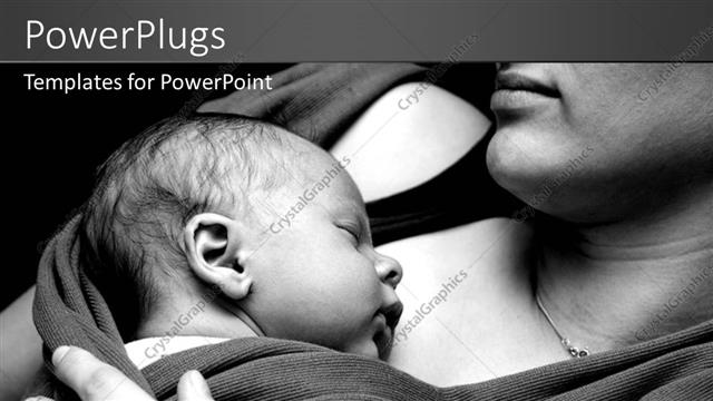  Presentation with mother child - A mother with her newly born child