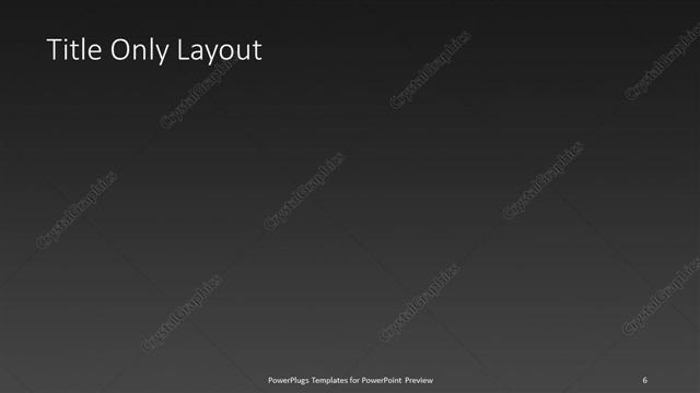 Title Only presentation slide layout