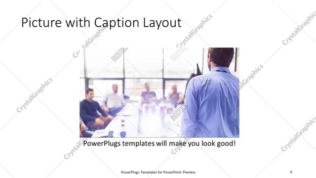 Picture with Caption presentation slide layout