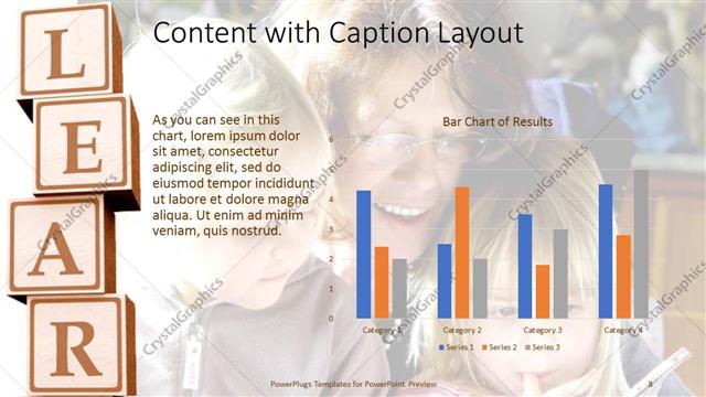 Content with Caption presentation slide layout