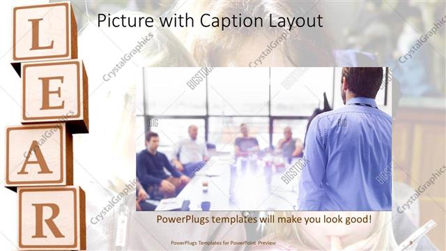 Picture with Caption presentation slide layout