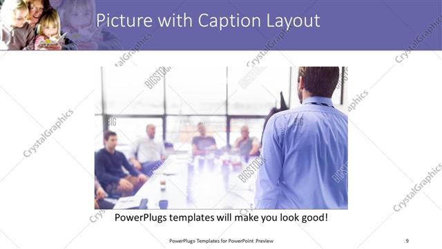 Picture with Caption presentation slide layout