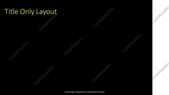 Title Only presentation slide layout