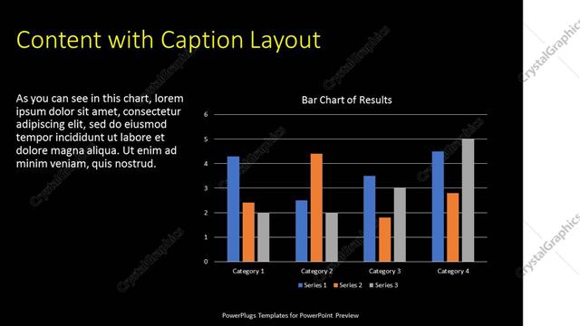 Content with Caption presentation slide layout