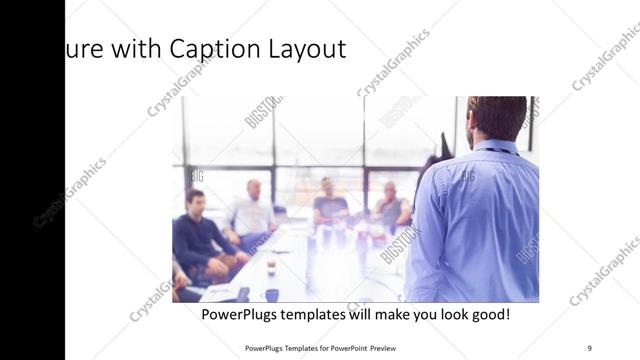 Picture with Caption presentation slide layout