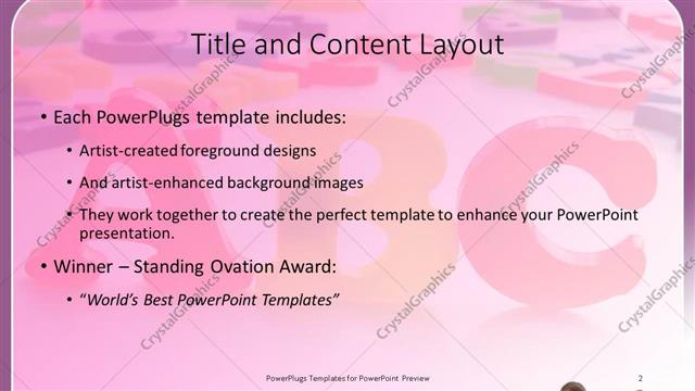 Title and Content presentation slide layout