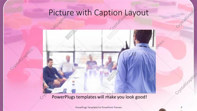 Picture with Caption presentation slide layout