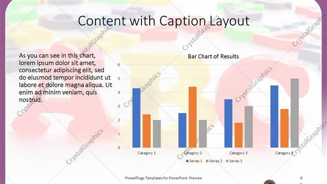 Content with Caption presentation slide layout