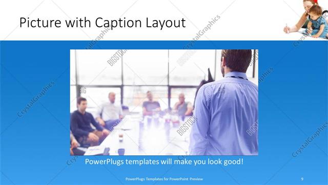 Picture with Caption presentation slide layout