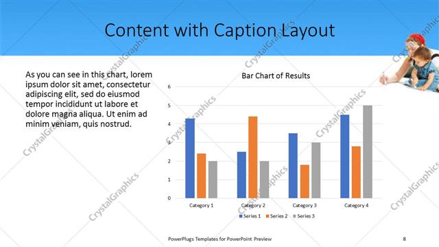 Content with Caption presentation slide layout