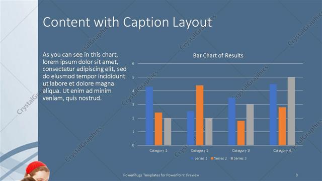 Content with Caption presentation slide layout