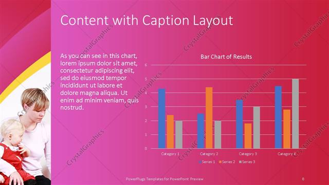 Content with Caption presentation slide layout