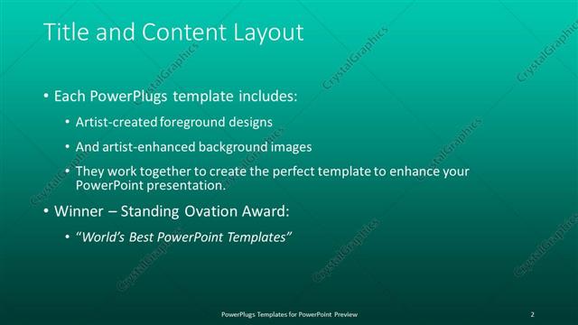 Title and Content presentation slide layout