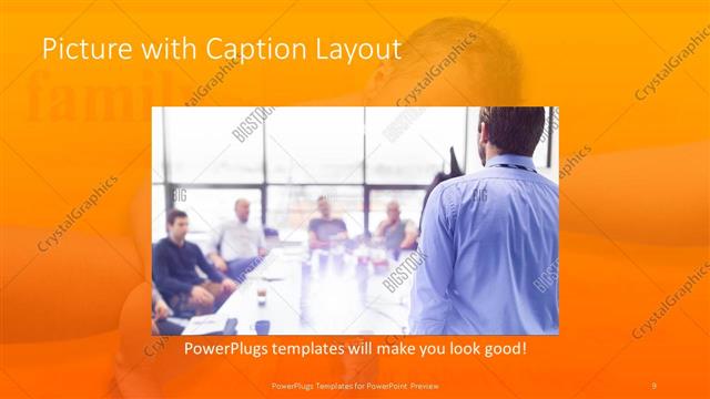 Picture with Caption presentation slide layout
