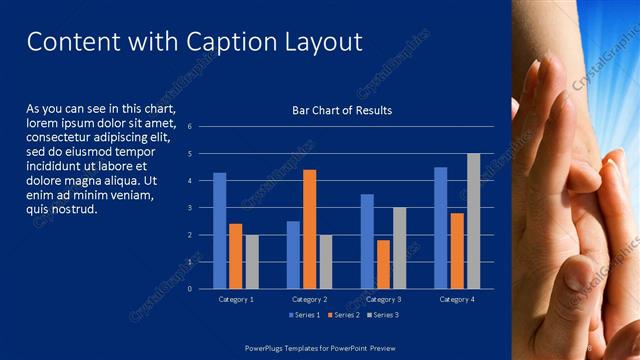 Content with Caption presentation slide layout