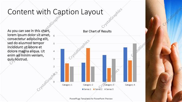 Content with Caption presentation slide layout