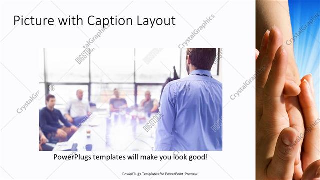 Picture with Caption presentation slide layout