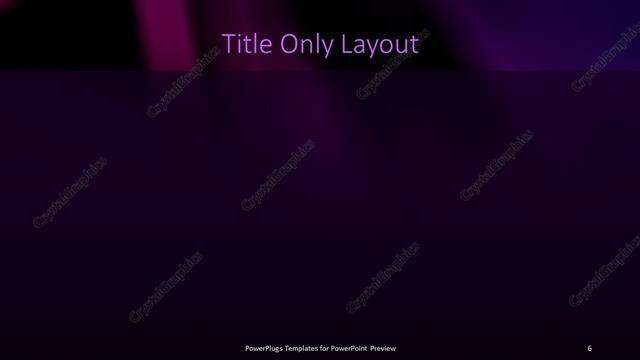 Title Only presentation slide layout