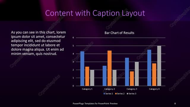 Content with Caption presentation slide layout