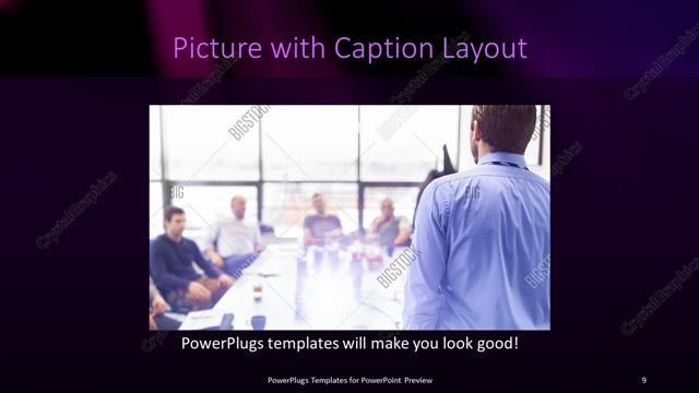 Picture with Caption presentation slide layout