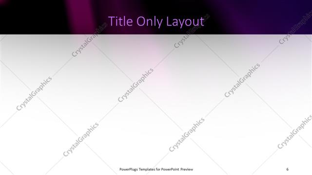 Title Only presentation slide layout