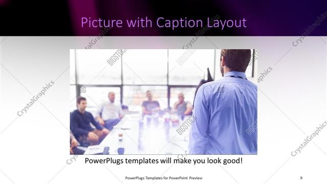 Picture with Caption presentation slide layout