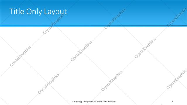 Title Only presentation slide layout