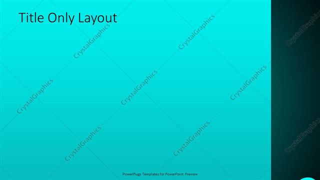 Title Only presentation slide layout