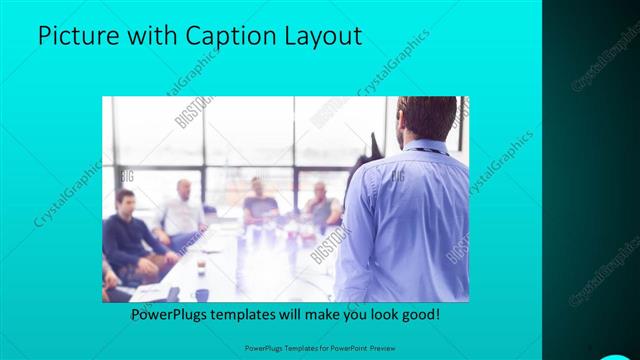 Picture with Caption presentation slide layout