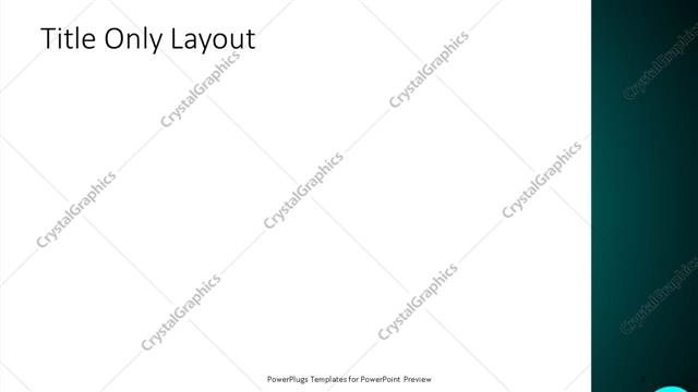 Title Only presentation slide layout