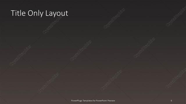 Title Only presentation slide layout