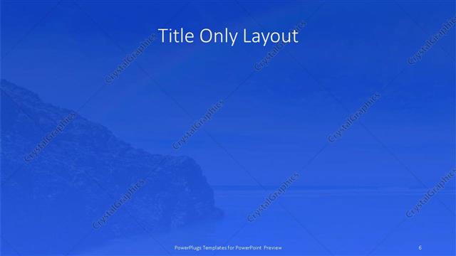 Title Only presentation slide layout