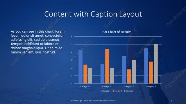 Content with Caption presentation slide layout