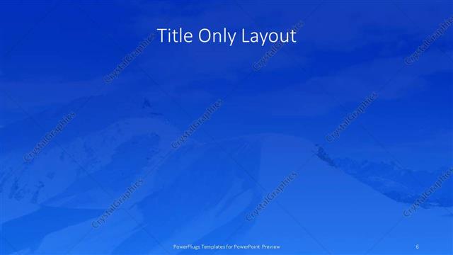 Title Only presentation slide layout